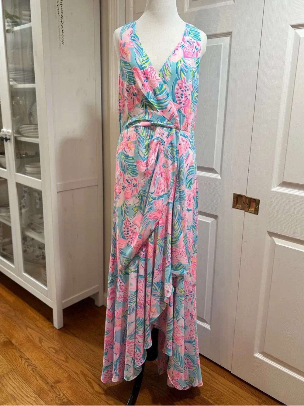 Lilly Pulitzer Taylee Maxi Dress Blue Ibiza - Picture 4 of 9